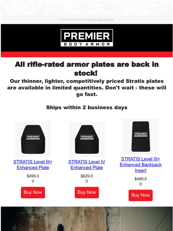 Premier Body Armor Stratis Pro Shield Level III+ Plate Carriers Black 15x18 inch STRS-9282