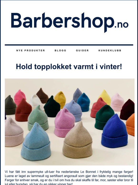 ❄️ Hold topplokket varmt med Le Bonnet / Nyheter fra Captain Fawcett 🧐