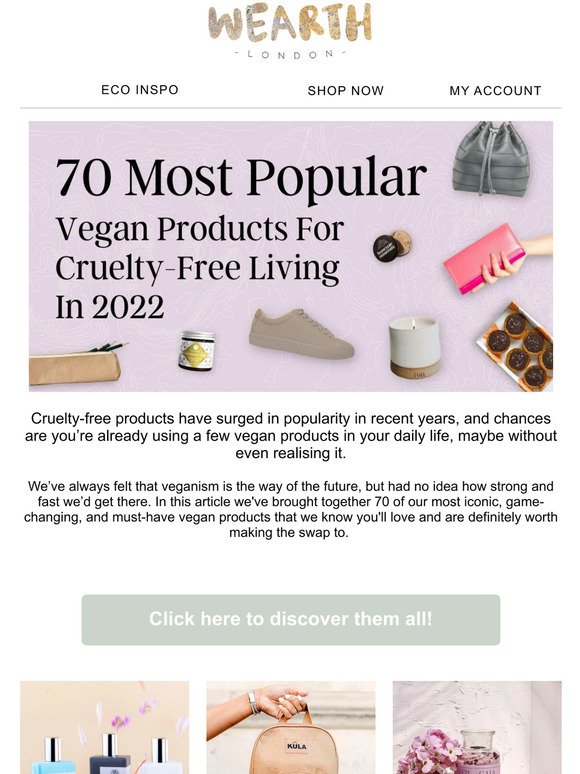 Our Most Popular Vegan Products For Cruelty-Free Living 🌿
