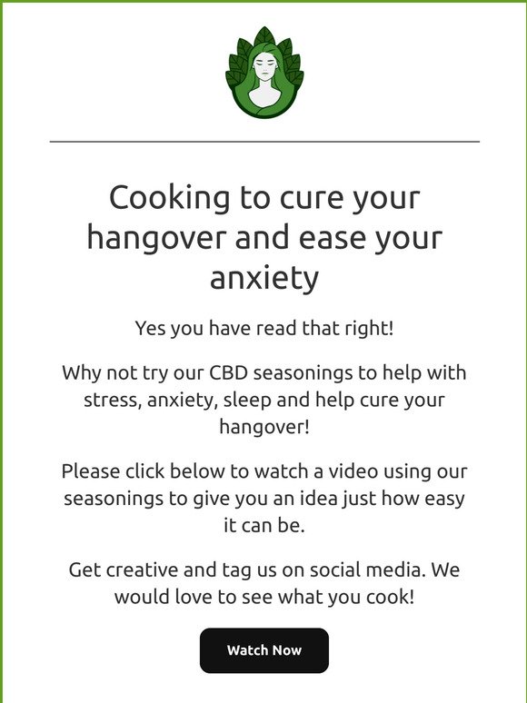 Help cure your hangover....