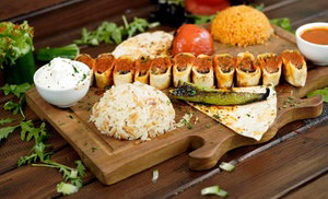 Eight Meze with a Glass of Bubbly