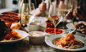 Two-Course Meal with Wine
