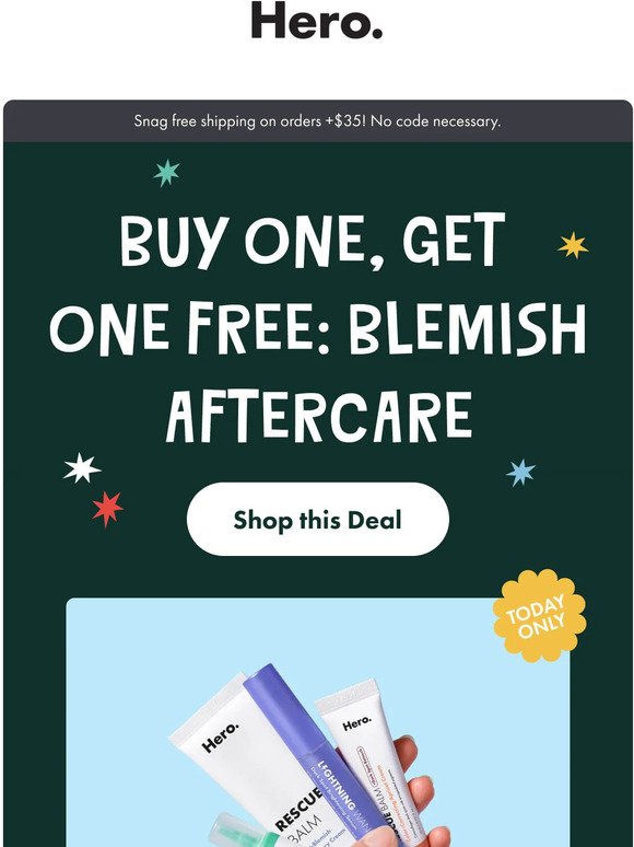 Deal Day 3: Buy one, get one on Blemish Aftercare