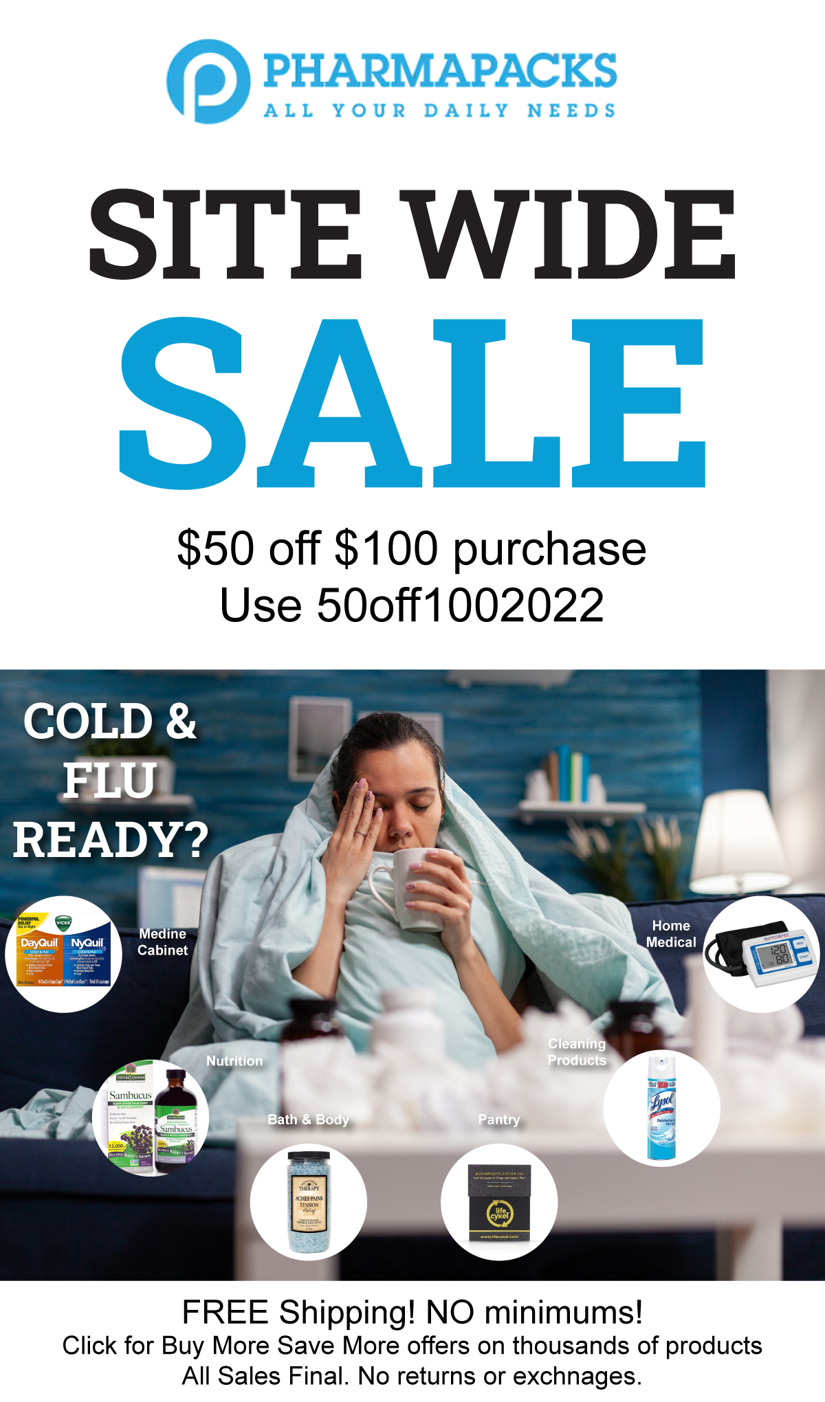 Pharmapacks Sitewide sale! 50 off 100! Milled