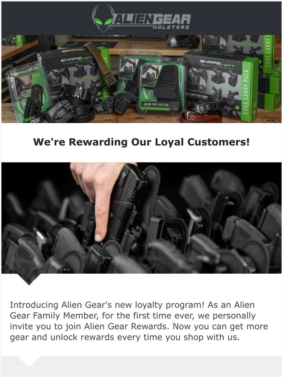 Alien Gear Holsters NEW! Alien Gear Rewards is LIVE! Milled