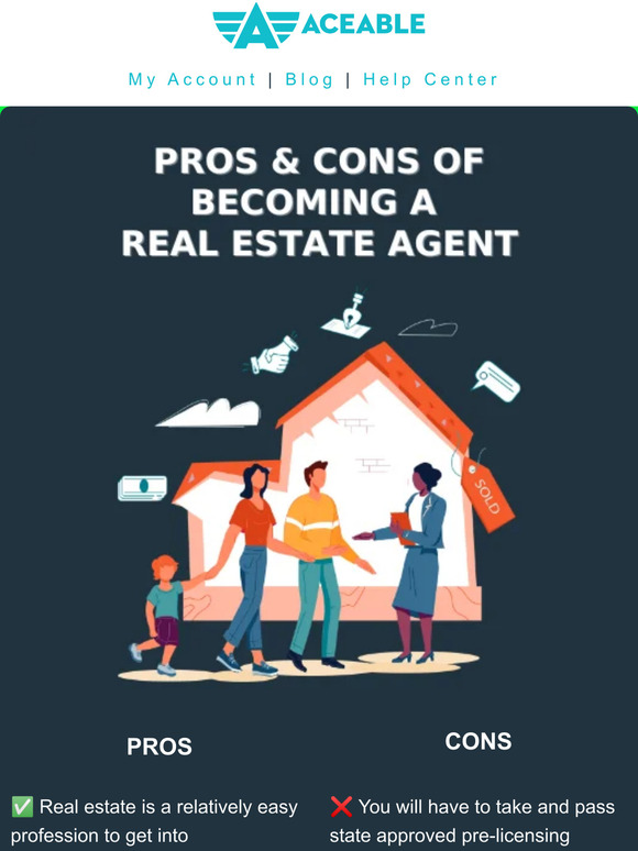 AceableAgent The pros and cons of being a real estate agent Milled