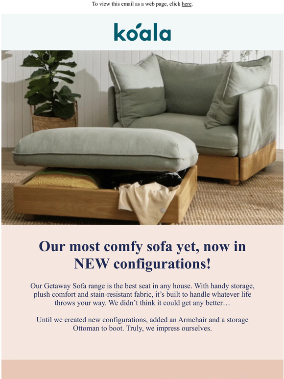 Koala Mattress Say Hasta La Vista to La Niña with the NEW Getaway Sofa