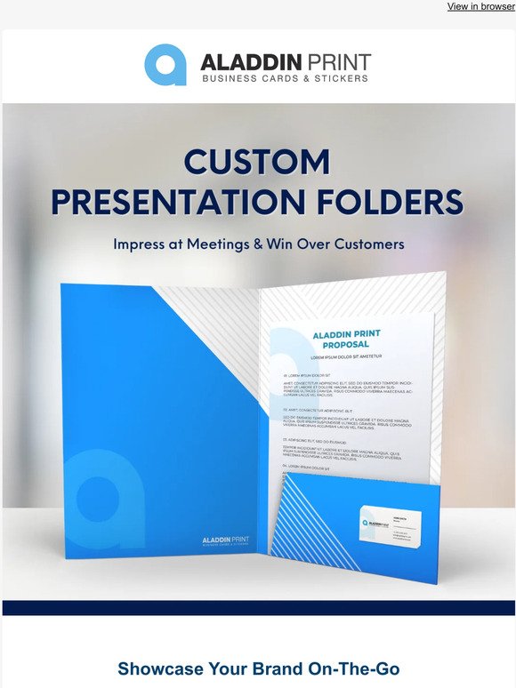 Presentation Folders: Impress Leads & Earn Customers 📁