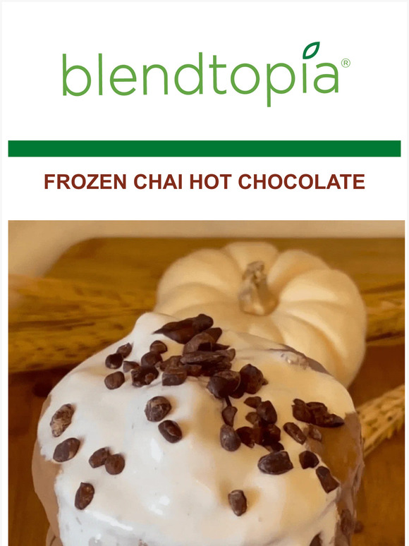 Frozen Chai Hot Chocolate 🧊🍫💥