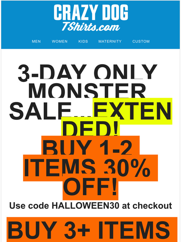 LAST CALL: Halloween Blowout Sale- EXTENDED
