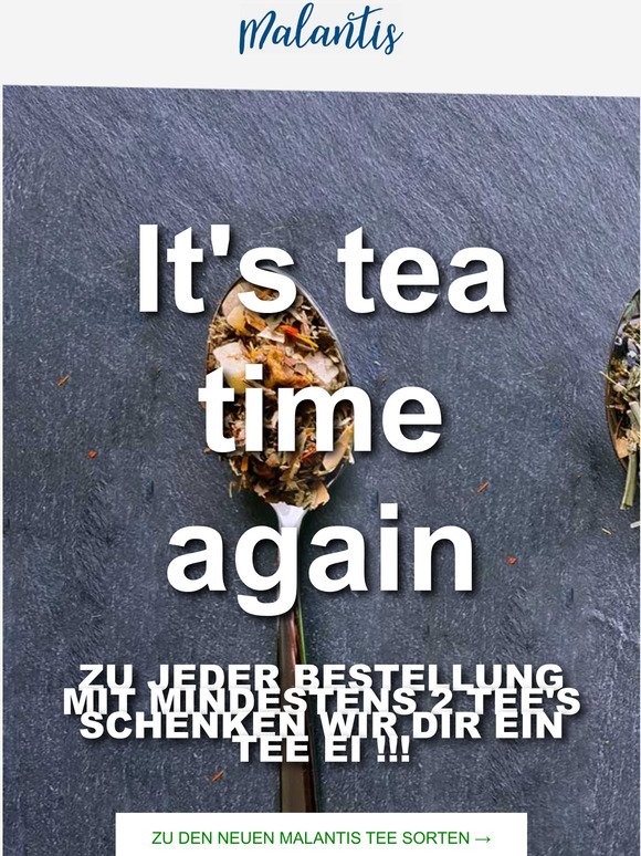 🫖 It's Tea Time 🫖 Malantis Newsletter 🫖 Oktober 2022