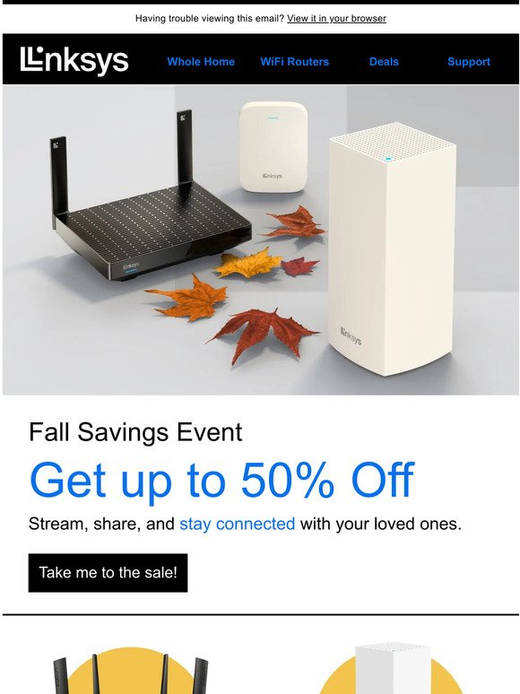 Ending Soon! Get up to 50% off WiFi routers, mesh systems, and range extenders