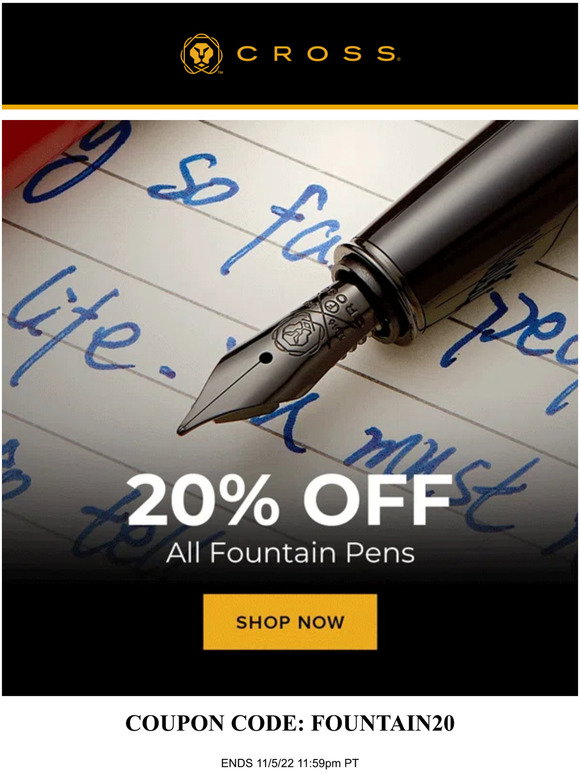 cross Happy National Fountain Pen Day! Milled