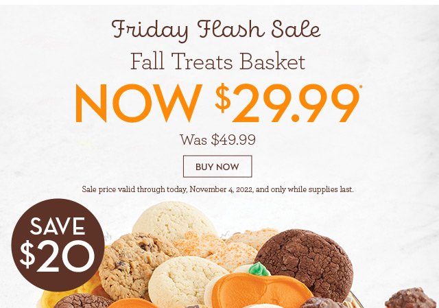 Friday Flash Sale - Fall Treats Basket - NOW $29.99