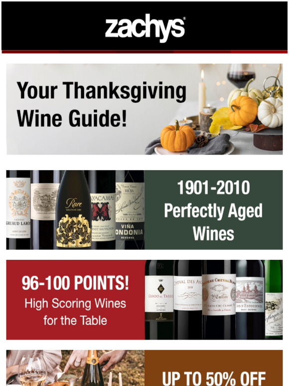 Zachys Wine & Liquor The Thanksgiving Wine Guide Milled
