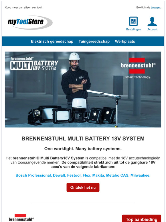 🔴 Brennenstuhl Multi Battery 18V System 💡