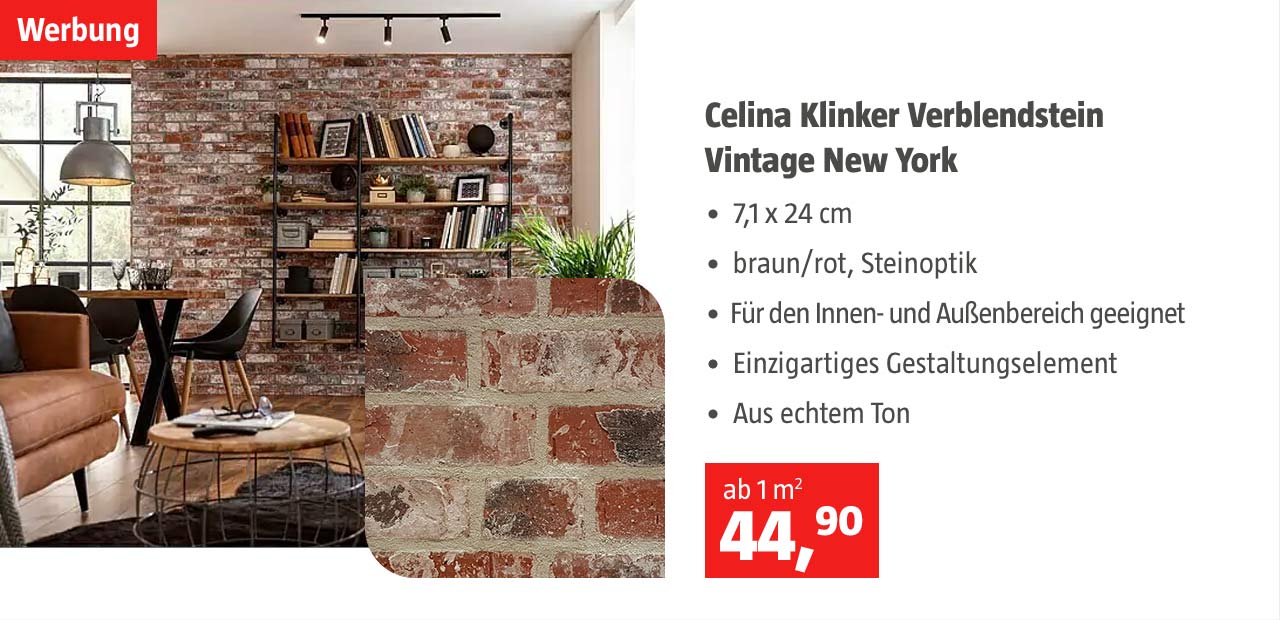 Celina Klinker Verblendstein Vintage New York