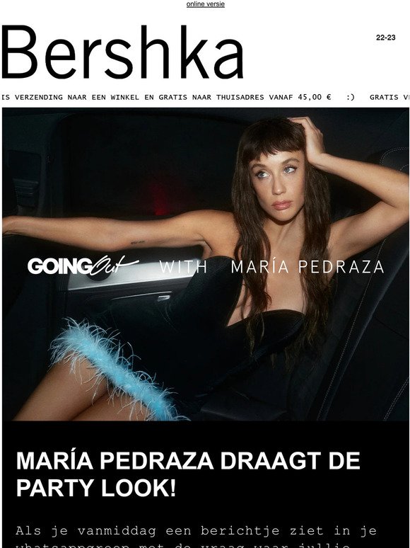 wastafel oog Aanleg Bershka NL: Going out met MARÍA PEDRAZA 💃 | Milled