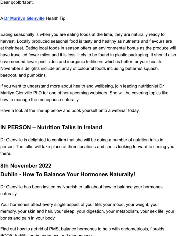 natural-health-practice-dr-marilyn-glenville-event-update-optimum