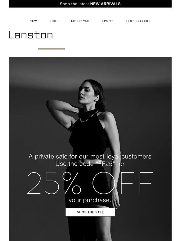 Invitation Only - 25% Off Sitewide