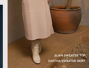 Jillian Sweater Skirt & Eartha Sweater Skirt
