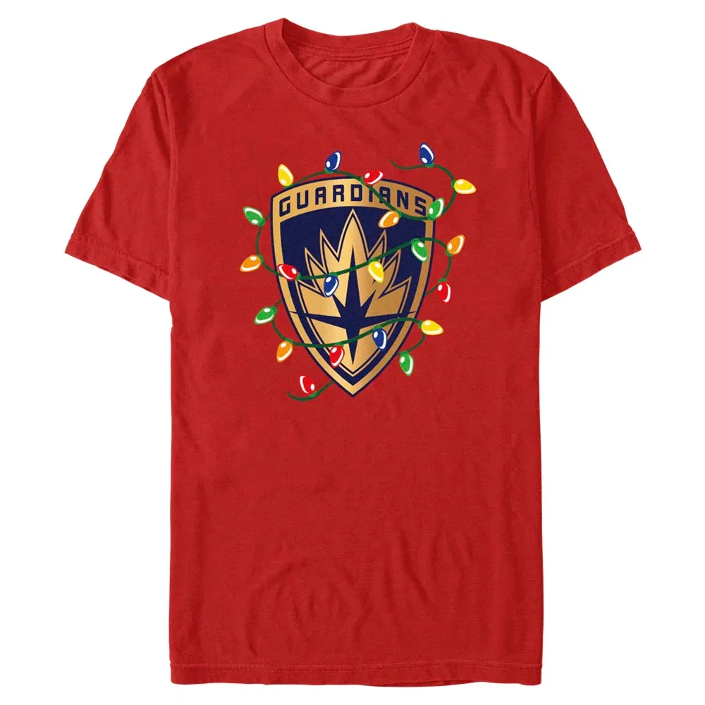 Image of Marvel Guardians of the Galaxy Holiday Guardian Badge T-Shirt
