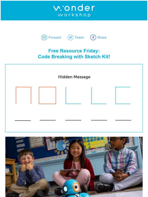 Cue 🚩Free Lesson Plan! Codebreaking with Dash! Milled