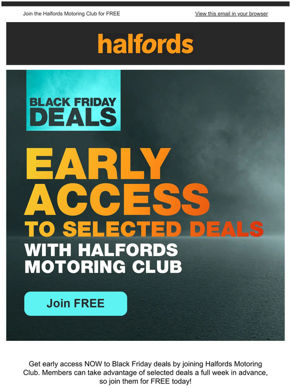 ⚠️ Don't miss out, get early access to Black Friday Deals ⚠️