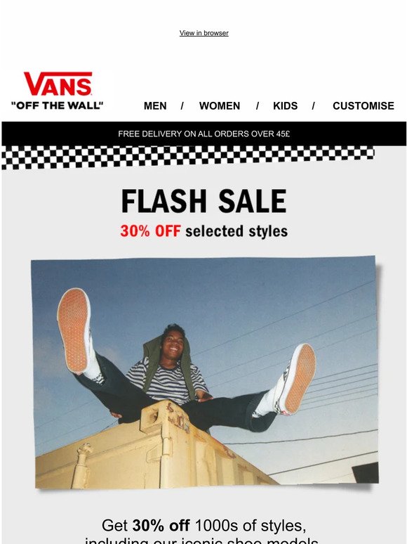⚡ FLASH SALE: Get 30% off selected styles
