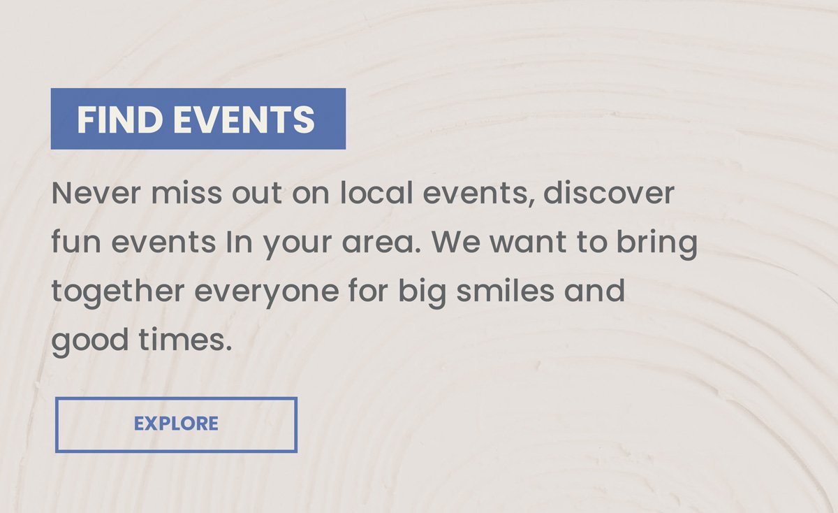 Find events in your area