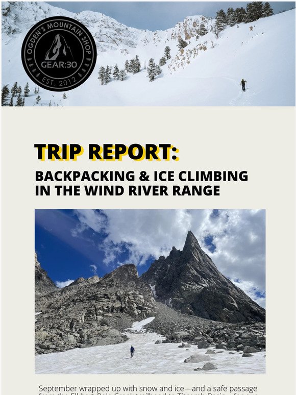 Backpacking & Ice Climbing in the Wind River Range