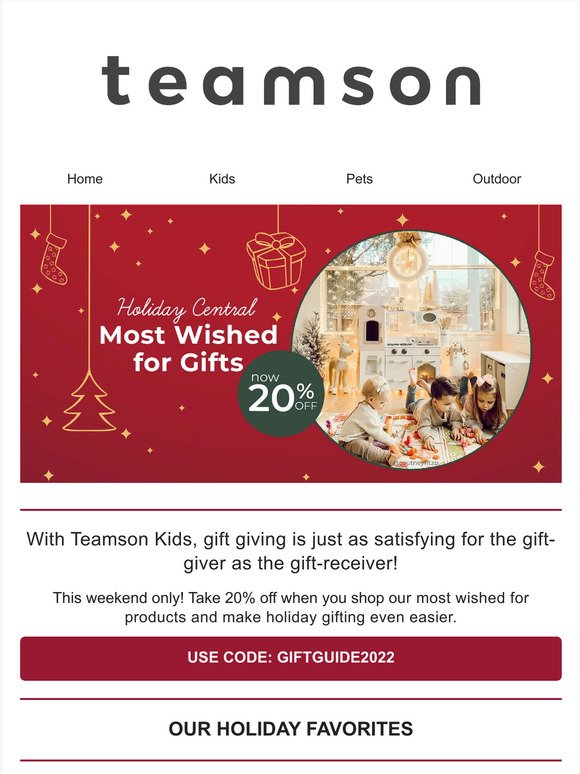 Don't stress! Teamson has you covered this holiday season!