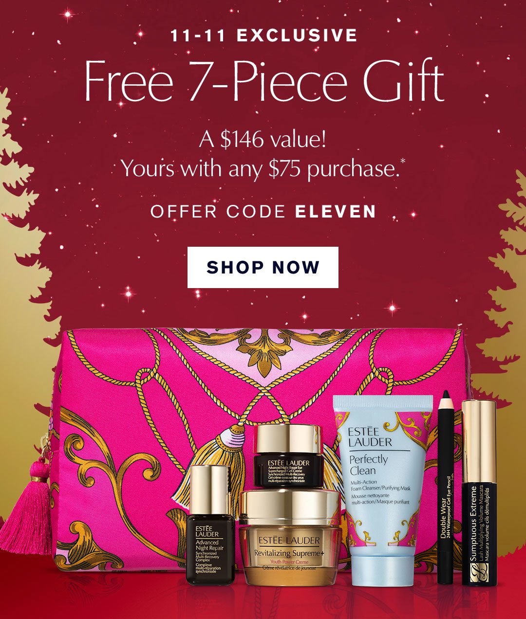 Estée Lauder free gift: Get a seven-piece set from the brand free of charge