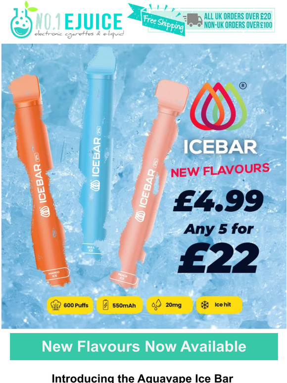 5 New Ice Bar Flavours Available Now!