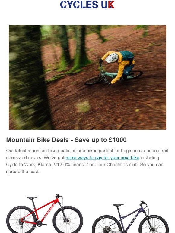 Mountain Bike Deals - Save up to £1000