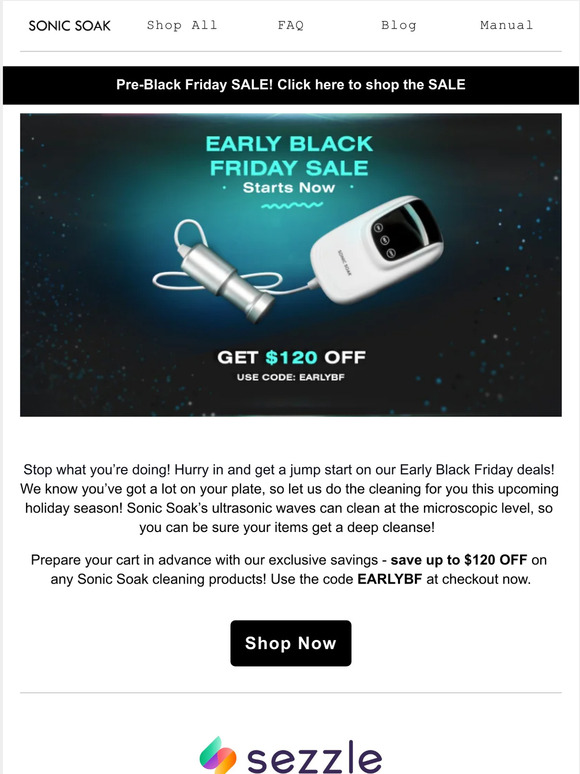 Pre-Black Friday SALE! Claim your special voucher now
