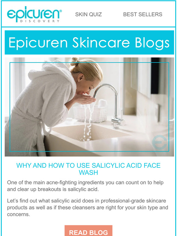 Epicuren Discovery NEW BLOG...Why And How To Use Salicylic Acid Face Wash 😊 Milled