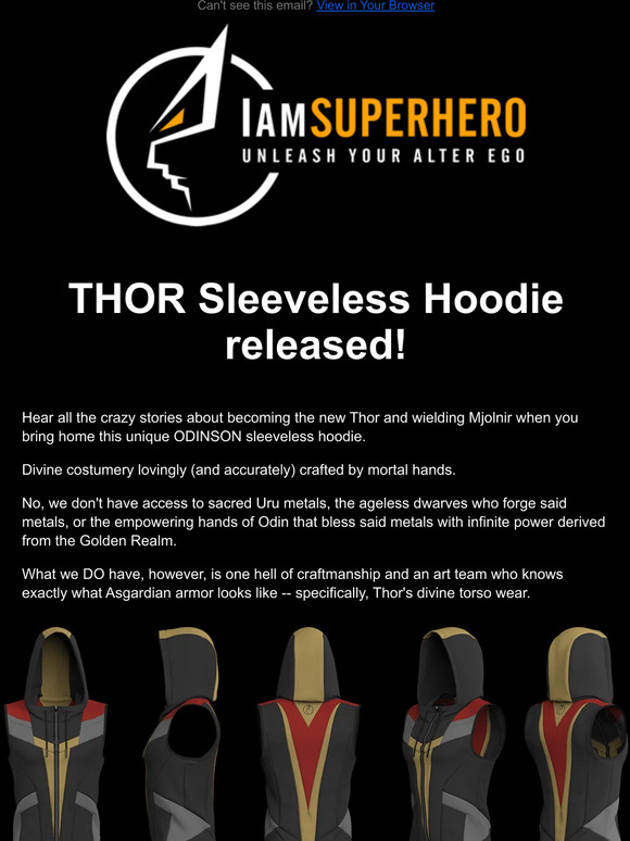 ⚡NEW RELEASE: THOR Sleeveless Hoodie