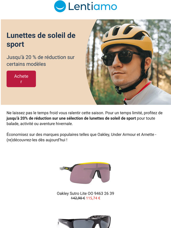 Lunettes de soleil de sport pour toutes les activités hivernales - jusqu’à 20 % de réduction