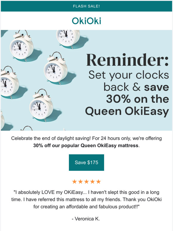 ⏰ Daylight Saving Sale!