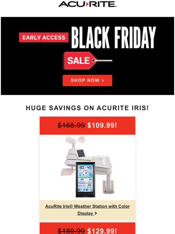 Early Access Black Friday Sale - Start Saving Now