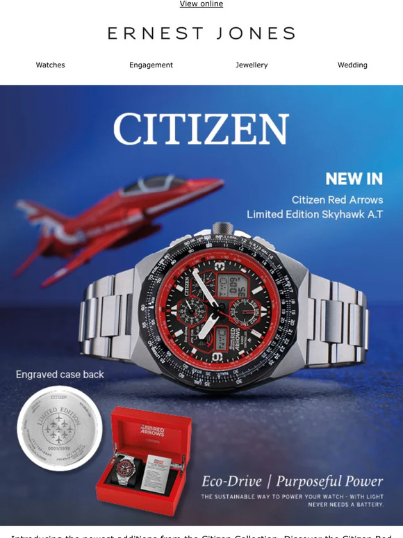 Ernest Jones Discover the Limited Edition Red Arrows collection from