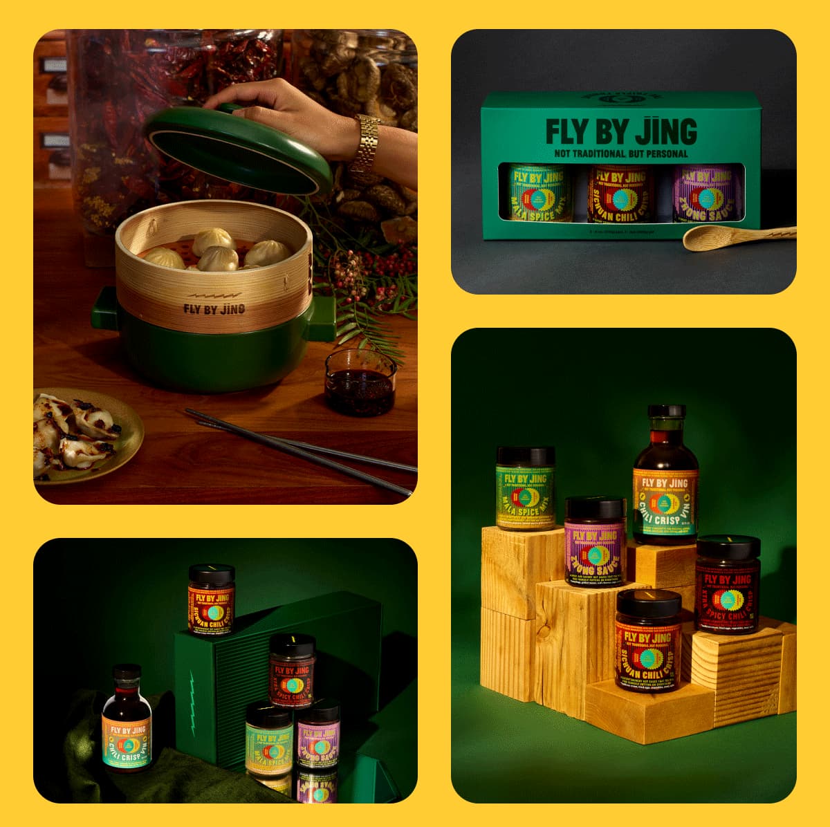 Fly by Jing NEW SALSERO SERVE SET Milled