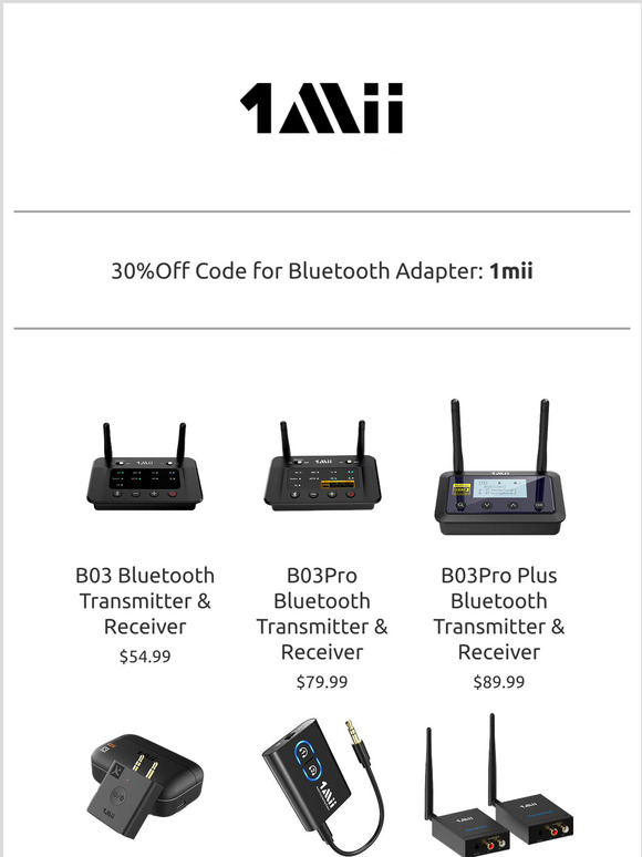 Weekends offer: up to 40% off for Bluetooth adapter, DAC amp, Headphones