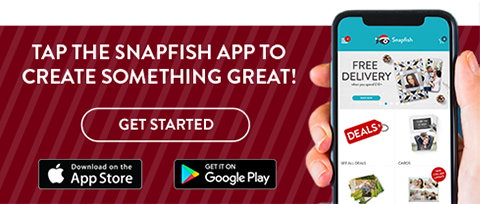 Tap the Snapfish app to create something great | Get started