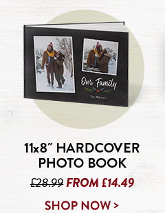 11x8 hardcover photo book | was £28.99 from £14.49