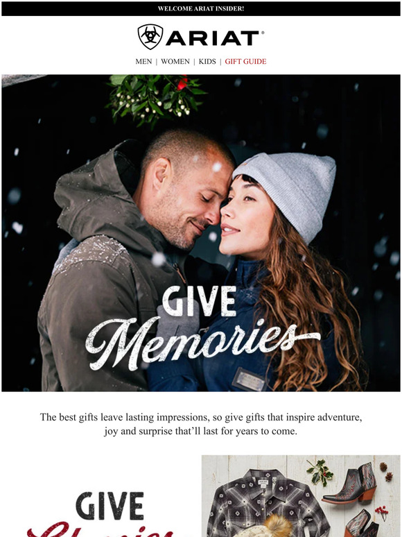 Ariat International, Inc. Give Memories 🎁 Milled