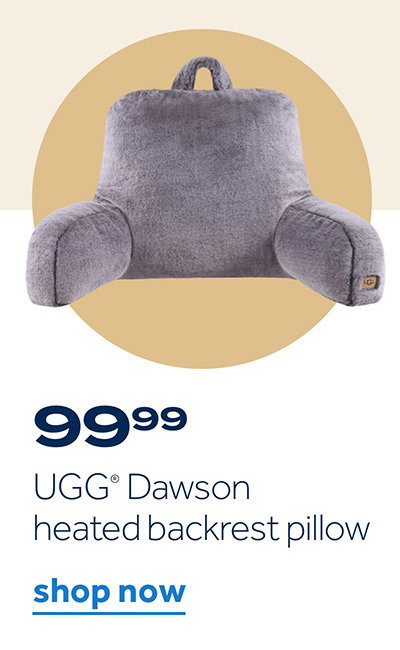$99.99 UGG Dawson heated backrest pillow | shop now