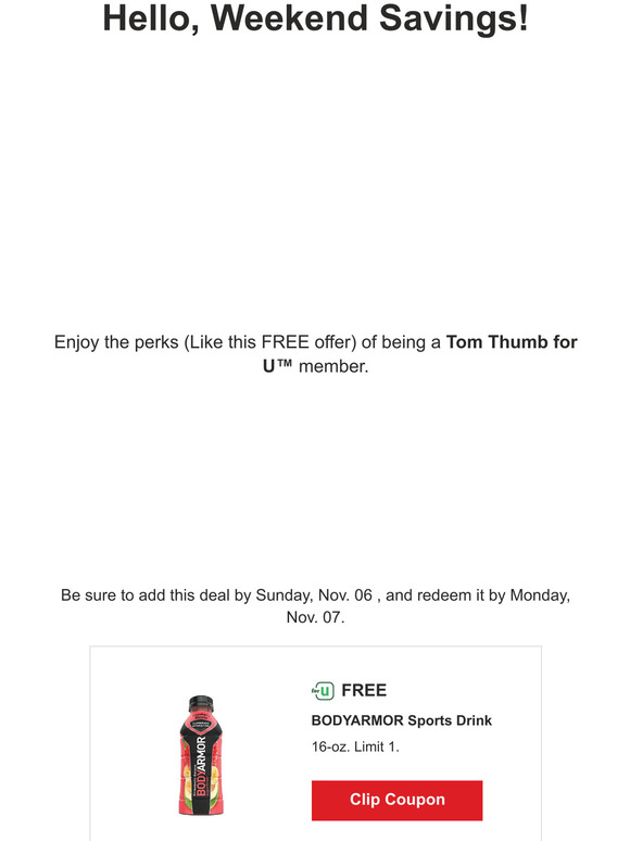 Get your FREE offer before it's gone!