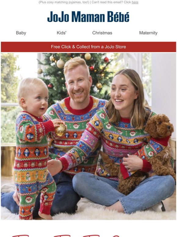 Matching festive knits for all the family